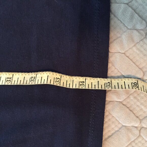 Navy Blue Dress with Ruching - Picture 4 of 7